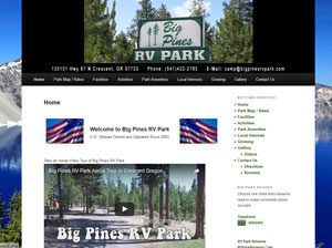 Click for Big Pines RV Park in Crescent Oregon